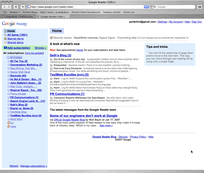 google reader
