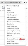 You can find the Customize Columns options toward the bottom of the Columns drop-down.