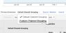 Screenshot showing how to toggle back and forth between Default Channel Groupings and Custom Channel Groupings in Google Analytics