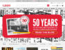 A screenshot of the desktop version of the homepage with the call-to-action highlighted