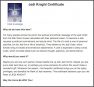 Jedi Knight Certificate ULC Portent