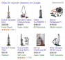 Google Shopping example