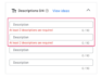 Google Ads page highlighting where to input ad descriptions.